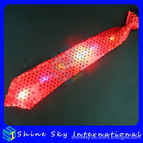 Good Quality Promotional Led Flashing Tie For Christmas